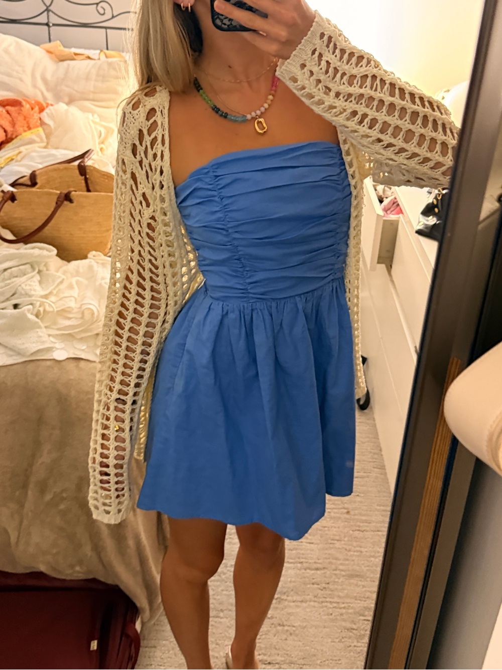 Robin Mini Dress in Blue from REVOLVE